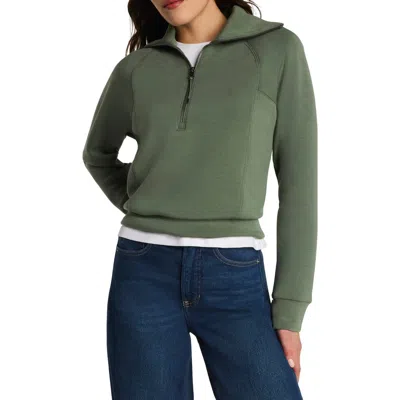 Spanx ® Airessentials Half Zip Sweatshirt In Green
