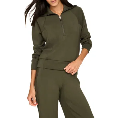 Spanx ® Airessentials Half Zip Sweatshirt In Green