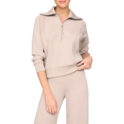 Spanx ® Airessentials Half Zip Sweatshirt In Neutral
