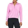 Spanx Airessentials Half Zip In Petunia