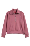 Spanx ® Airessentials Half Zip Sweatshirt In Pink