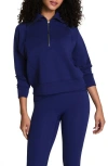 Spanx ® Airessentials Half Zip Sweatshirt In Blue