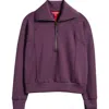Spanx ® Airessentials Half Zip Sweatshirt In Purple