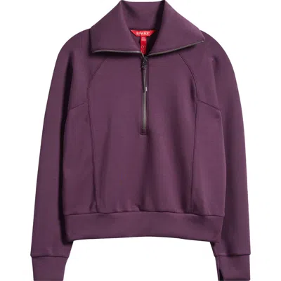 Spanx ® Airessentials Half Zip Sweatshirt In Purple