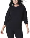 Spanx Airessentials Long Crew In Black