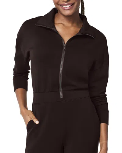 Spanx ® Airessentials Long Sleeve Wide Leg Jumpsuit In Brown