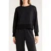 Spanx Airessentials Luxe Crew Sweatshirt In Black
