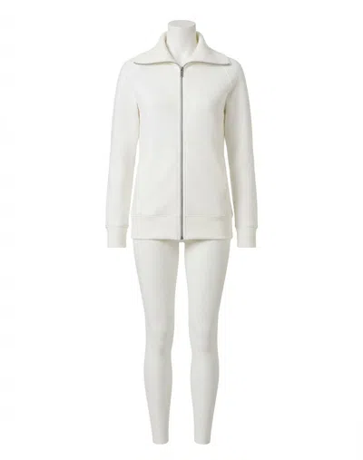 Spanx Airessentials Luxe Full Zip Tunic In Powder In White