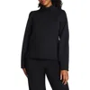 Spanx ® Airessentials® Luxe Mock Neck Sweatshirt In Black