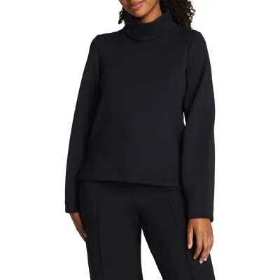 Spanx ® Airessentials® Luxe Mock Neck Sweatshirt In Very Black