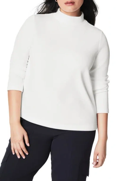 Spanx Airessentials Mock Pullover Sweater In Powder In Blue