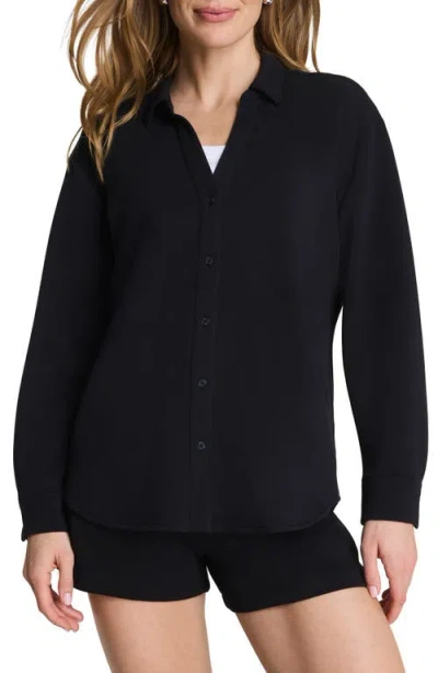 Spanx ® Airessentials Oversize Button-up Shirt In Black