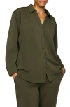 Spanx ® Airessentials Oversize Button-up Shirt In Monstera