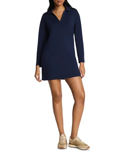 Spanx Airessentials Polo Long Sleeve Dress In Blue