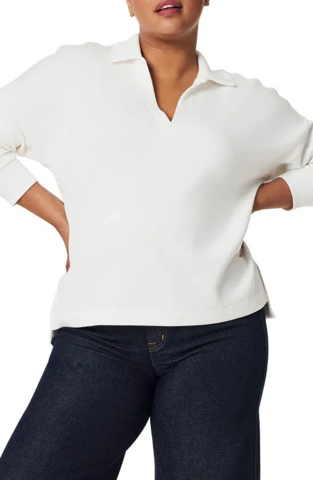 トップス Esan Spanx Airessentials Polo Top In Powder | ModeSens