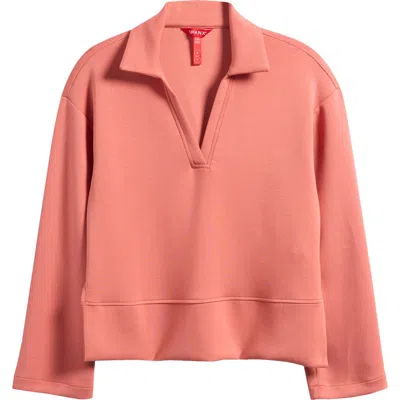 Spanx ® Airessentials Scuba Knit Polo Top In Pink