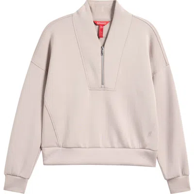 Spanx ® Airessentials Shawl Collar Quarter Zip Sweatshirt In Pink