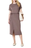 Spanx ® Airessentials Tie Waist Midi Dress In Smoke