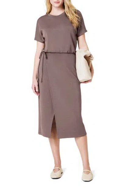 Spanx ® Airessentials Tie Waist Midi Dress In Smoke