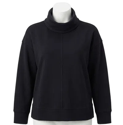 Spanx Airessentials Tunic Sweatshirt Top In Black