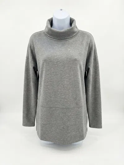 Spanx Airessentials Turtleneck Tunic In Mid Grey Heather In Gray