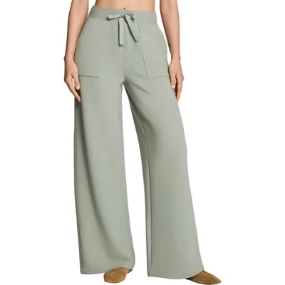 Spanx ® Airessentials Wide Leg French Terry Rib Pants In Green