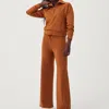 SPANX AIRESSENTIALS WIDE LEG PANT IN BUTTERSCOTCH