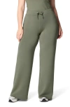 Spanx Air Essentials Wide Leg Pants In Clover