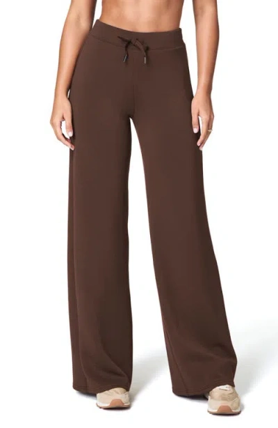 Spanx Airessentials Wide Leg Pants, Limited Edition Colors In Espresso