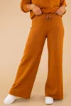 SPANX AIRESSENTIALS WIDE LEG PANTS IN BUTTERSCOTCH