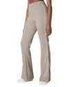 Spanx Airpique Flare Track Pant In Gray