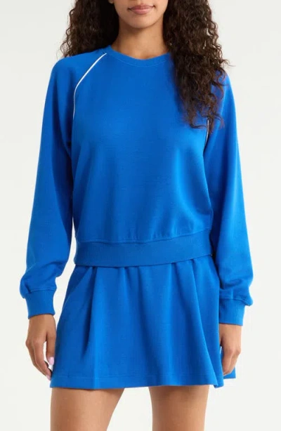 Spanx ® Airpique Sweatshirt In Blue