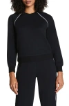 Spanx ® Airpique Sweatshirt In Black