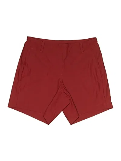 Pre-owned Spanx Athletic Shorts In Burgundy