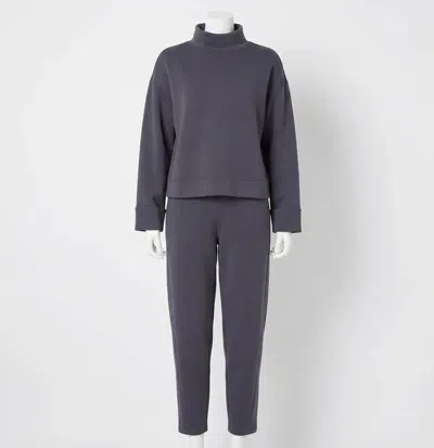 Spanx Barrel Leg Pant In Purple Storm In Blue