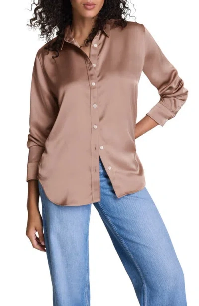 SPANX SPANX® BETTER THAN SILK BUTTON-DOWN SHIRT