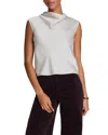 Spanx Better Than Silk Sleeveless Cowlneck Top In Gray