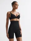 Spanx Black  Shapewear High Rise Mid-thigh Shorts