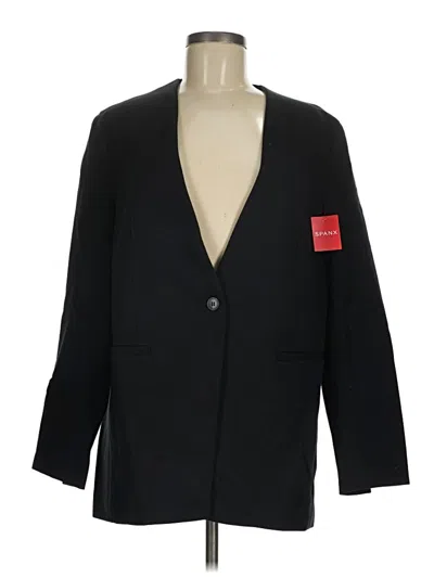 Pre-owned Spanx Blazer Jacket In Black
