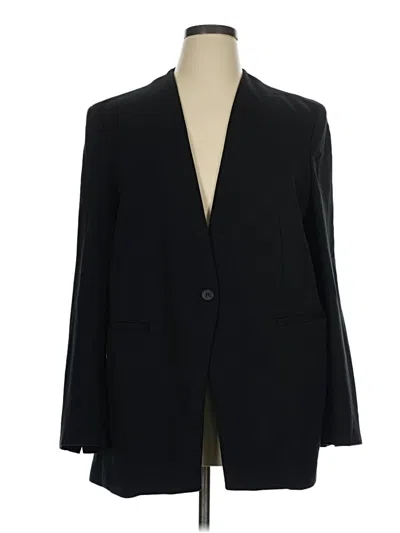 Pre-owned Spanx Blazer Jacket In Black