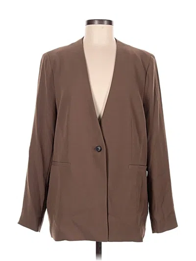 Pre-owned Spanx Blazer Jacket In Brown