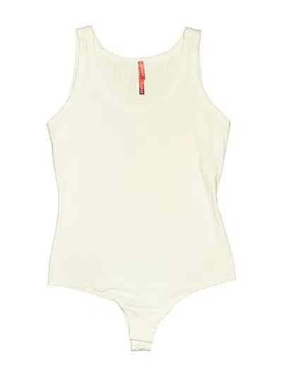 Pre-owned Spanx Bodysuit In White