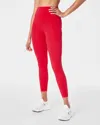 Spanx Booty Boost 7/8 Leggings In Red In Red