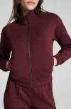 Spanx Airessentials Brushed Jacket In Burgundy