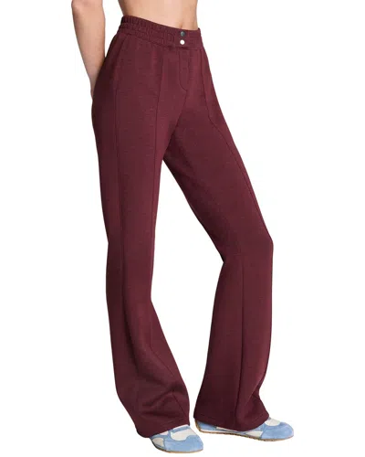 Spanx Brushed Flare Leg Pant In Burgundy