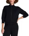 Spanx Brushed Full Zip Jacket In Black