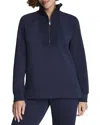 Spanx ® Brushed Half Zip Tunic In Blue