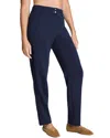 Spanx Brushed Slim Straight Pant In Blue