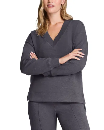 Spanx ® Brushed V-neck Tunic In Gray