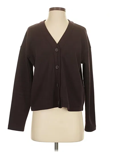 Pre-owned Spanx Cardigan Sweater In Brown